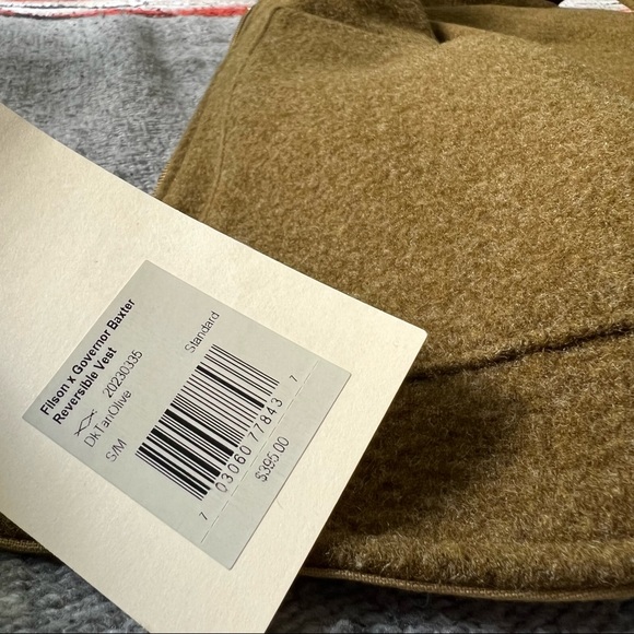 Filson X Governor Baxter S/M Military Wool Blanket Reversible Vest Made in USA - Picture 12 of 12